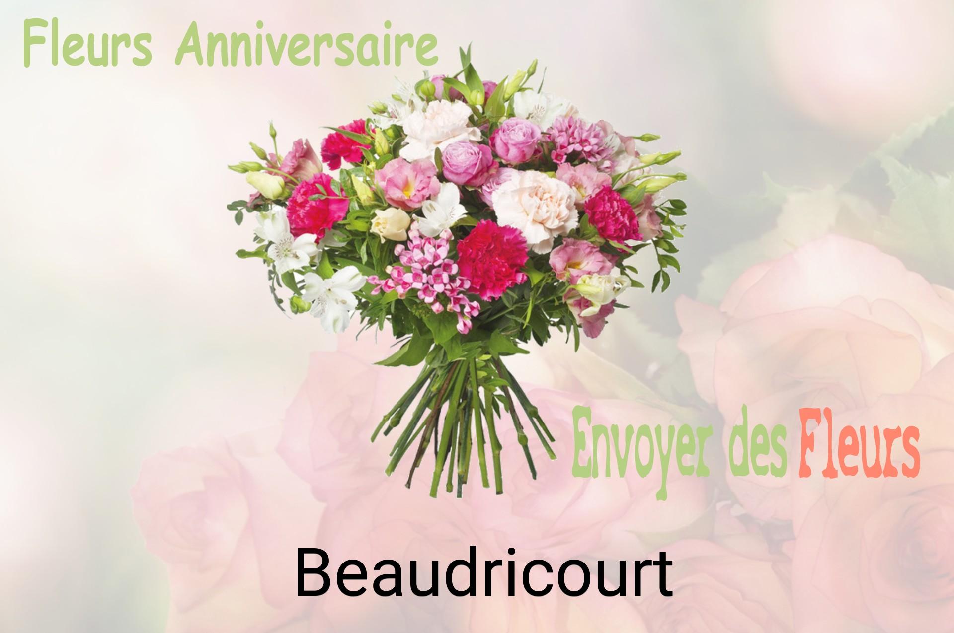 Bouquet de fleurs d’anniversaire livré à Beaudricourt
